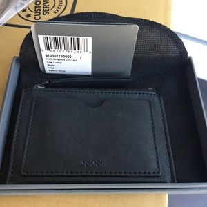 ECCO Sculptured Card Case Wallet NWT